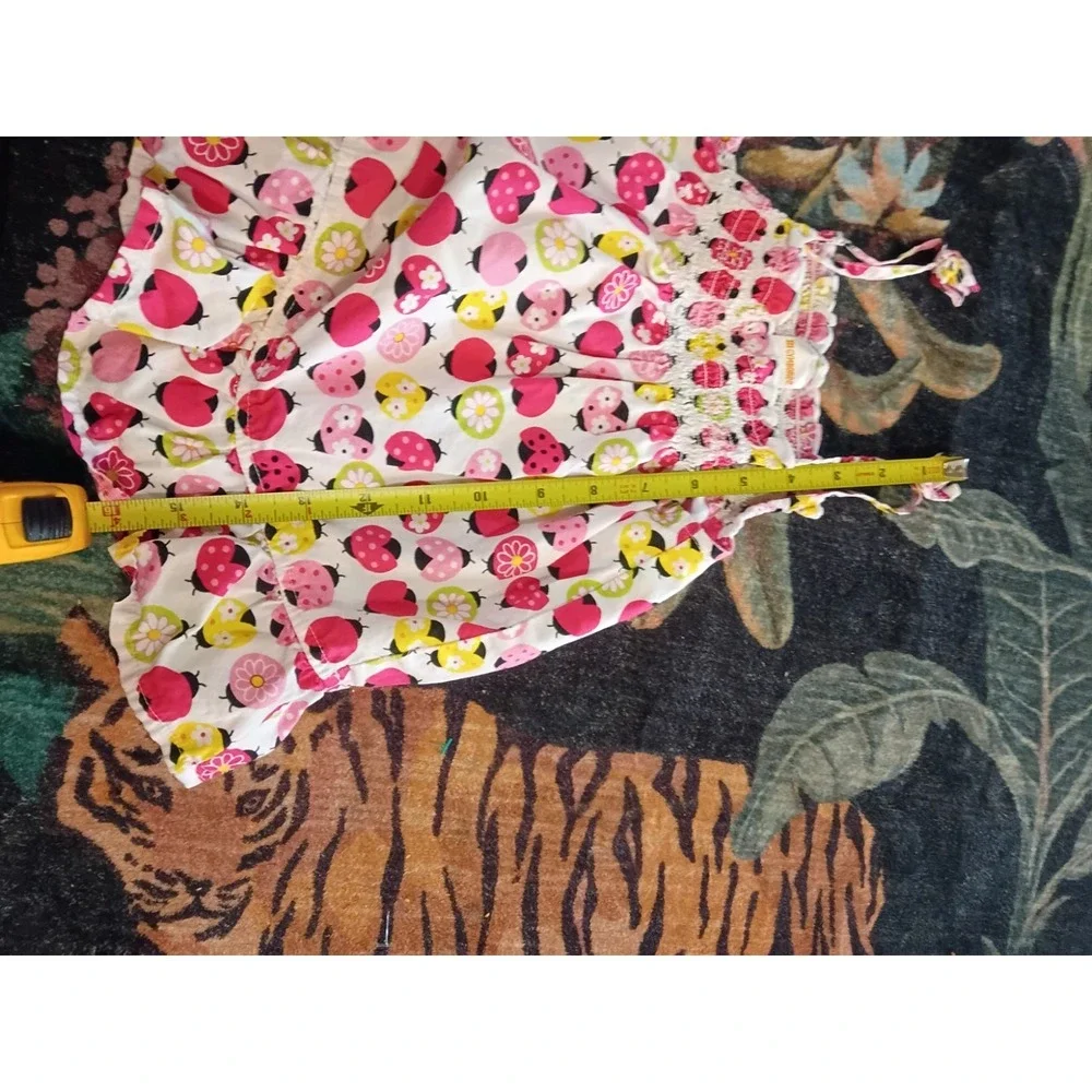 Vintage 2009 Gymboree Ladybug Tank Top Shirt Spaghetti Straps Girls Size 5